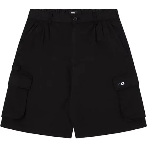 Schwarze Cargo Bermuda Shorts Loose Fit , Damen, Größe: S - Edwin - Modalova