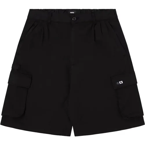 Schwarze Cargo Bermuda Shorts Loose Fit , Damen, Größe: XL - Edwin - Modalova