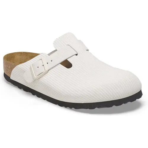 Weiße Corduroy Boston Schuhe , Damen, Größe: 41 EU - Birkenstock - Modalova