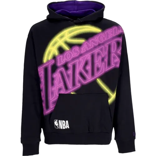 Hoodies, male, , Size: XL NBA Enlrgd Neon Loslak Hoodie - new era - Modalova