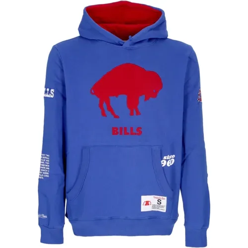 Hoodies, female, , Size: XL Buffalo Bills NFL Team Origins Hoodie - Mitchell & Ness - Modalova