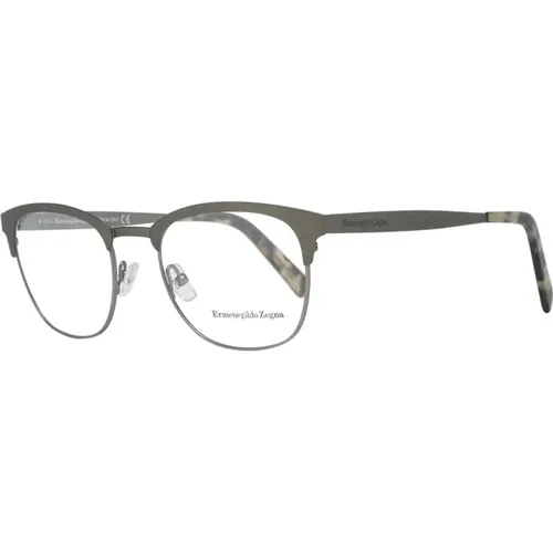 Glasses, male, , Size: ONE SIZE Olive Men Optical Frames - Ermenegildo Zegna - Modalova