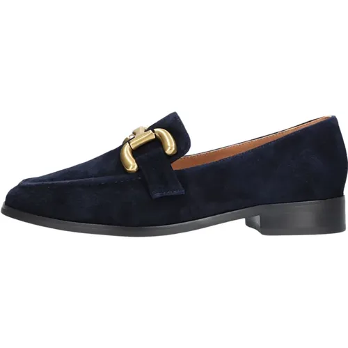 Stylischer Loafer mit Gold Detail , Damen, Größe: 37 EU - Bibi Lou - Modalova