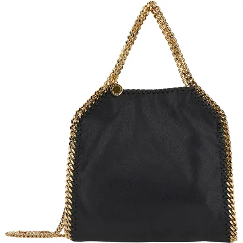 Fold-over Tote Bag with Chain Detail , female, Sizes: ONE SIZE - Stella Mccartney - Modalova