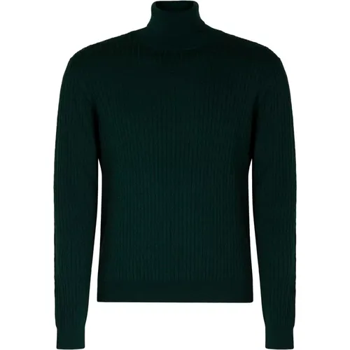 Turtlenecks, male, , Size: M Virgin Wool Turtleneck Sweater - Slowear - Modalova