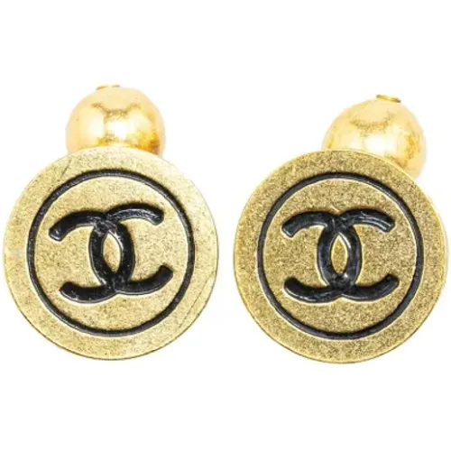 Pre-owned Jewellery, female, , Size: ONE SIZE Pre-owned Fabric earrings - Chanel Vintage - Modalova