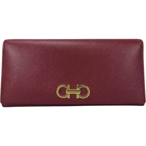 Pre-owned Wallets, female, , Size: ONE SIZE Pre-owned Leather wallets - Salvatore Ferragamo Pre-owned - Modalova