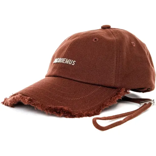 Artischocken Six-Panel Cap mit Fransenkante , Herren, Größe: 60 CM - Jacquemus - Modalova