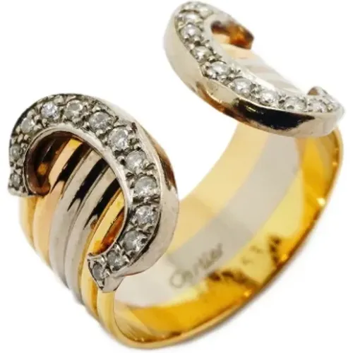 Pre-owned Jewellery, male, , Size: ONE SIZE Pre-owned Rose Gold rings - Cartier Vintage - Modalova