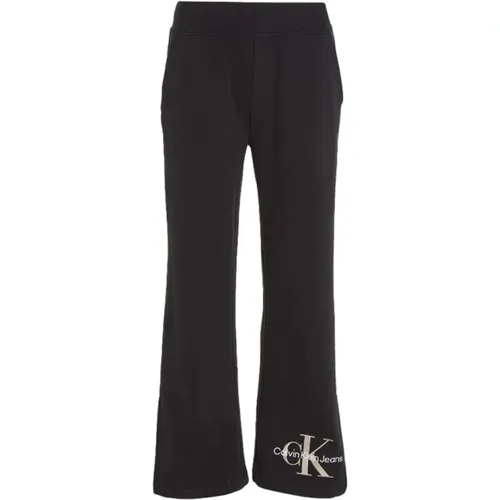 Schwere Baumwoll-Sweatpants , Damen, Größe: M - Calvin Klein Jeans - Modalova