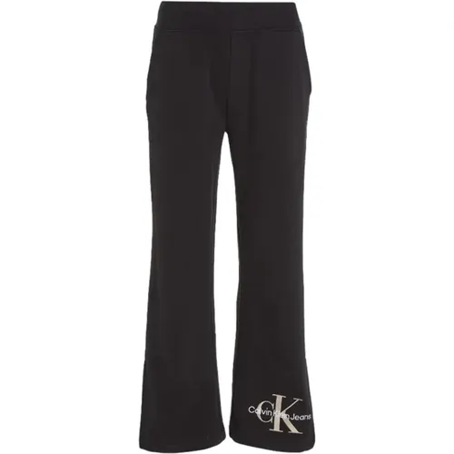 Schwere Baumwoll-Sweatpants , Damen, Größe: S - Calvin Klein Jeans - Modalova
