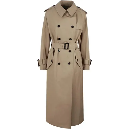 Stylish Gabardine Coat , female, Sizes: M - Herno - Modalova