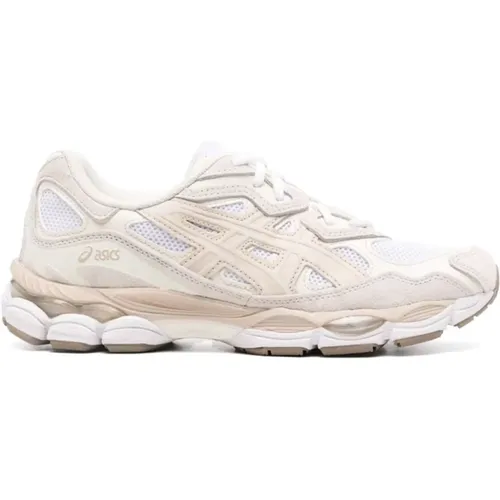 Sneakers, male, , Size: 5 1/2 US Mesh Patch Sneakers - /White - ASICS - Modalova