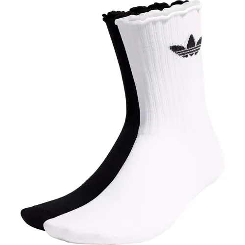 Ruffle Crew 2Pack Socken , Damen, Größe: L - Adidas - Modalova