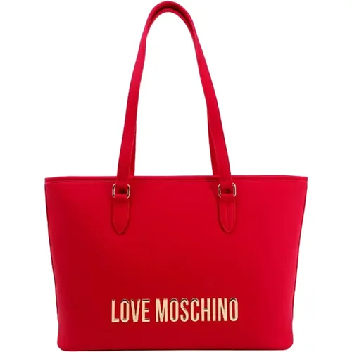 Rote Shopper Tasche Moschino - Moschino - Modalova
