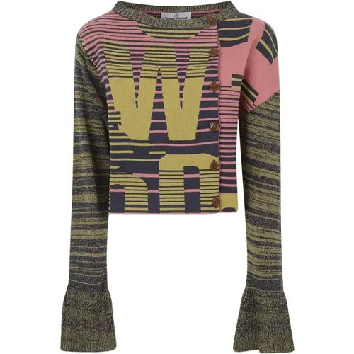 Round-neck Knitwear, female, , Size: S Bruno Cardigan - Vivienne Westwood - Modalova