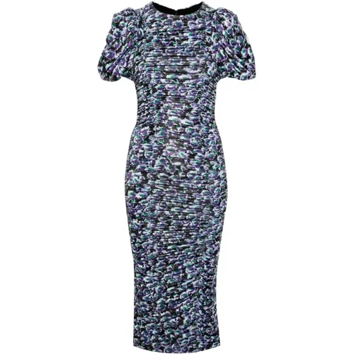 MultiColour Puff Sleeve Dress , female, Sizes: S - Rotate Birger Christensen - Modalova