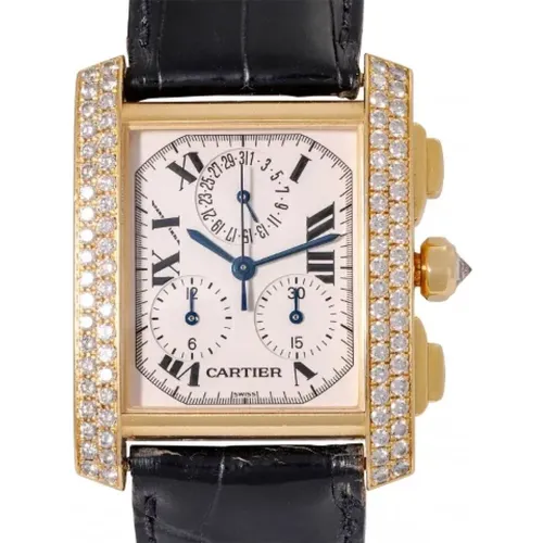 Pre-owned Watches, female, , Size: ONE SIZE Pre-owned Leather watches - Cartier Vintage - Modalova