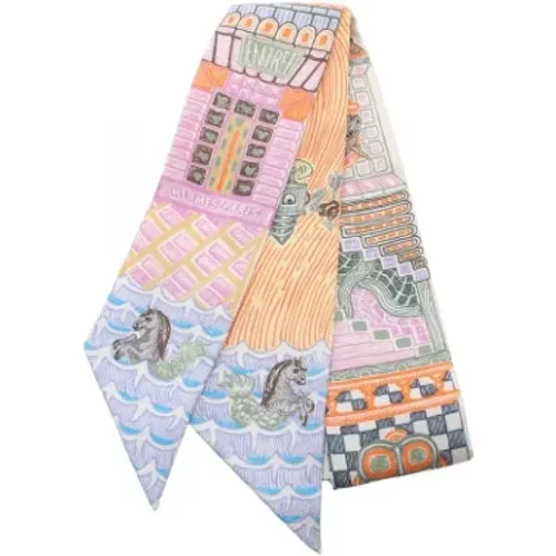 Pre-owned Scarves, female, , Size: ONE SIZE Pre-owned Silk scarves - Hermès Vintage - Modalova