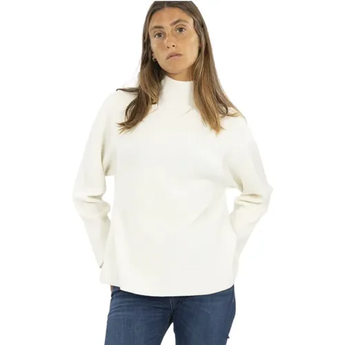 Oversize Jersey Turtle Neck Sweater , Damen, Größe: XS - Fabiana Filippi - Modalova