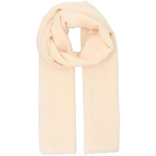 Winter Scarves, female, , Size: ONE SIZE Angelica Cashmere Scarf - Cream - Faliero Sarti - Modalova