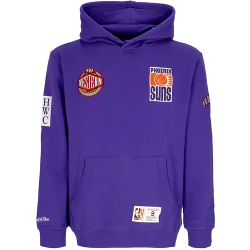 Hoodies, male, , Size: XL Phoenix Suns Fleece Hoodie - Mitchell & Ness - Modalova