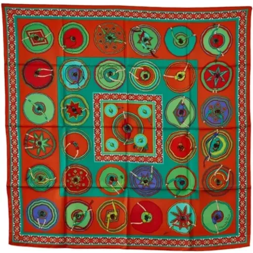 Pre-owned Scarves, female, , Size: ONE SIZE Pre-owned Silk scarves - Hermès Vintage - Modalova