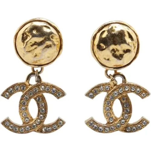 Pre-owned Jewellery, female, , Size: ONE SIZE Pre-owned Metal earrings - Chanel Vintage - Modalova