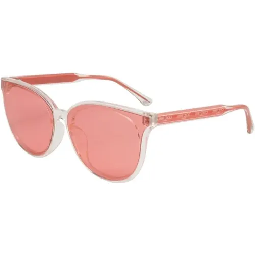 Sunglasses, unisex, , Size: ONE SIZE Rose Tint Acetate Sunglasses - Jimmy Choo - Modalova