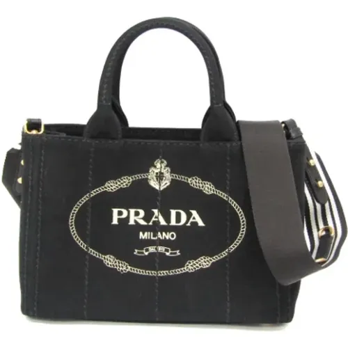 Pre-owned Tote Bags, female, , Size: ONE SIZE Pre-owned Canvas prada-bags - Prada Vintage - Modalova