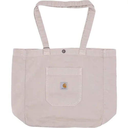 Tote Bags, male, , Size: ONE SIZE Stone Dyed Garrison Tote Bag - Carhartt WIP - Modalova