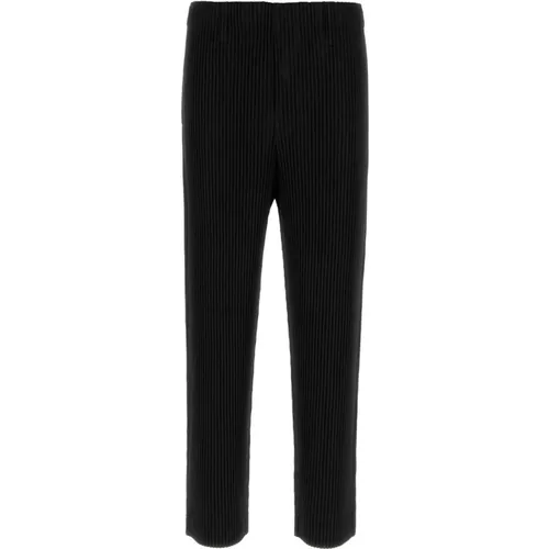 Stilvolle schwarze Polyesterhose , Herren, Größe: S - Issey Miyake - Modalova