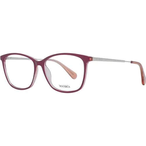 Glasses, unisex, , Size: ONE SIZE Burgundy Women Optical Frames - Max & Co - Modalova