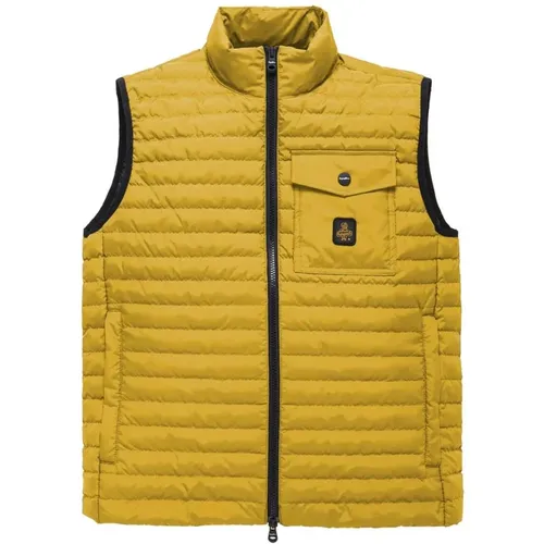 Versatile Sleeveless Down Jacket with Chest Pocket , male, Sizes: L - RefrigiWear - Modalova