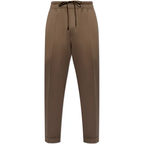 Straight Trousers, male, , Size: W32 Pants with stitching on the legs - Tom Ford - Modalova