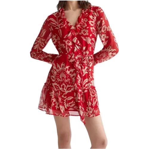 Red Oriental Dream Dress , female, Sizes: XS, S - Liu Jo - Modalova