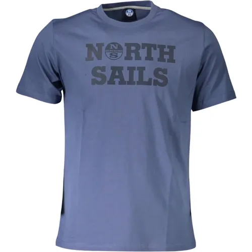 Cotton Logo Print T-Shirt , male, Sizes: M, L - North Sails - Modalova