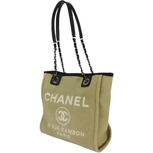 Pre-owned Cotton handbags , female, Sizes: ONE SIZE - Chanel Vintage - Modalova
