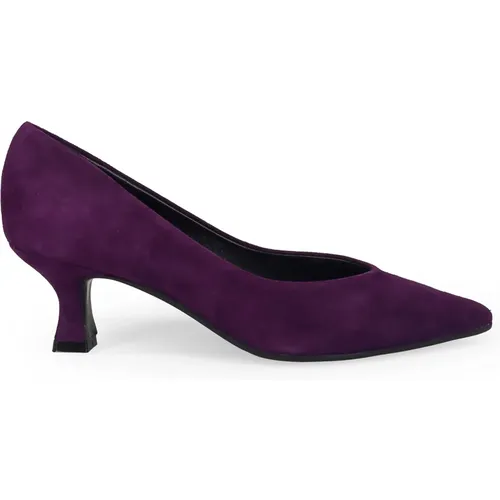 Lila Wildleder Absatzpumps - Sangiorgio - Modalova