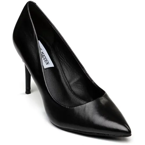 Schwarze Leder Lillie Pumpe - Basic Favorit , Damen, Größe: 36 EU - Steve Madden - Modalova