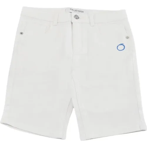 Bermuda 5-Pocket-Shorts mit Logo-Stickerei - Trussardi - Modalova