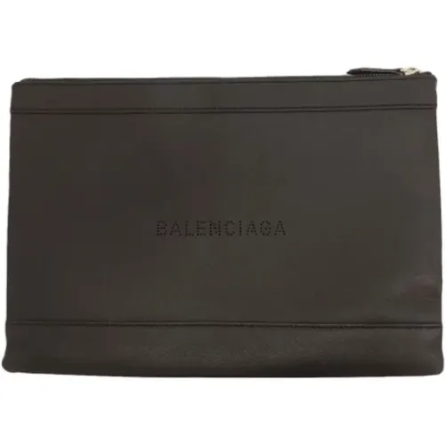 Pre-owned Clutches, female, , Size: ONE SIZE Pre-owned Leather clutches - Balenciaga Vintage - Modalova