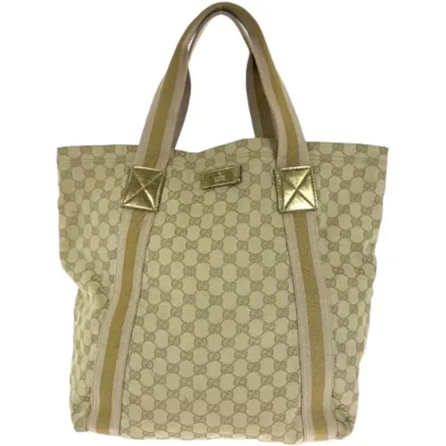 Pre-owned Tote Bags, female, , Size: ONE SIZE Pre-owned Canvas totes - Gucci Vintage - Modalova