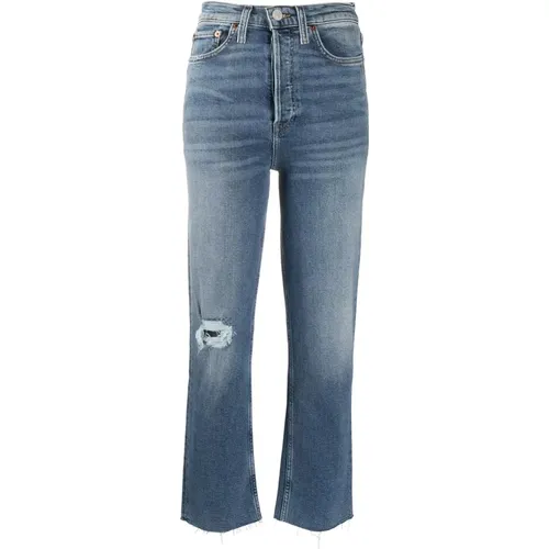 Ultra High-Rise Stove Pipe Jeans , female, Sizes: W29, W27 - Re/Done - Modalova