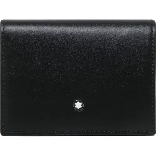 Leather Wallet with Zipper , male, Sizes: ONE SIZE - Montblanc - Modalova