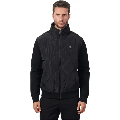 Quilted Fullzip Jacket Sybon , male, Sizes: S - Hugo Boss - Modalova