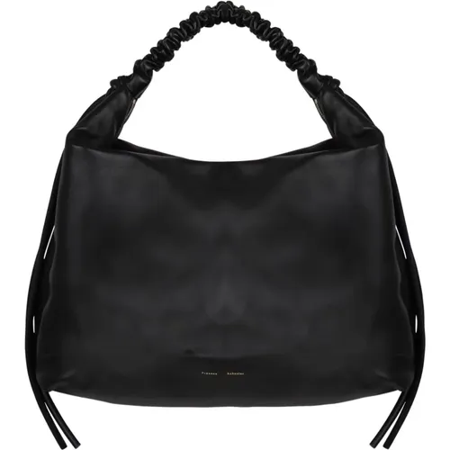 Large Drawstring Leather Shoulder Bag , female, Sizes: ONE SIZE - Proenza Schouler - Modalova