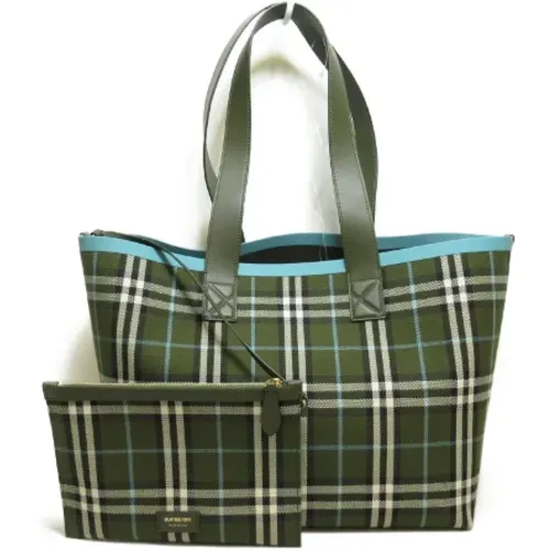 Pre-owned Tote Bags, female, , Size: ONE SIZE Pre-owned Cotton totes - Burberry Vintage - Modalova