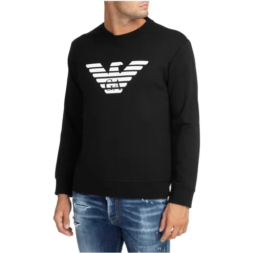 Modal Blend Sweatshirt , male, Sizes: XL, M, L, S - Emporio Armani - Modalova