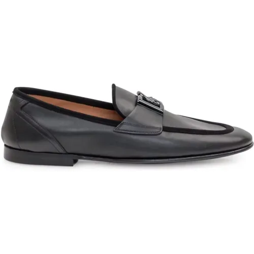 Loafers, male, , Size: 11 US Flat Shoes Elegant Style - Dolce & Gabbana - Modalova